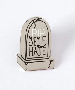 Punky Pins RIP Self Hate Enamel Pin 7 Punky Pins RIP Self Hate Enamel Pin
