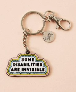 Punky Pins Some Disabilities Are Invisible Keyring
