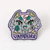 Punky Pins Vampurr Sparkle Enamel Pin Halloween Accessories