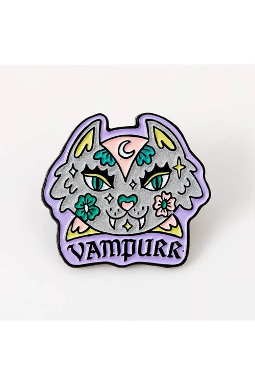 Punky Pins Vampurr Sparkle Enamel Pin Halloween Accessories 1 Punky Pins Vampurr Sparkle Enamel Pin Halloween Accessories