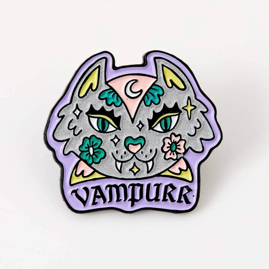 Punky Pins Vampurr Sparkle Enamel Pin Halloween Accessories 3 Punky Pins Vampurr Sparkle Enamel Pin Halloween Accessories