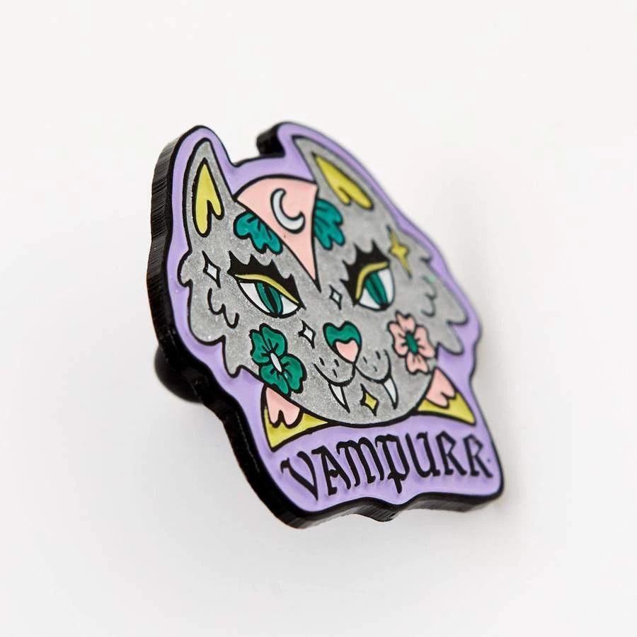 Punky Pins Vampurr Sparkle Enamel Pin Halloween Accessories 4 Punky Pins Vampurr Sparkle Enamel Pin Halloween Accessories