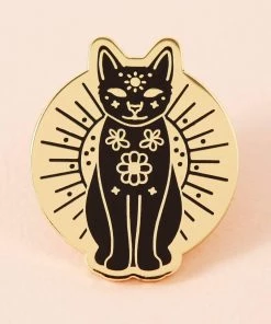 Punky Pins Mystic Mog Gold Plated Enamel Pin