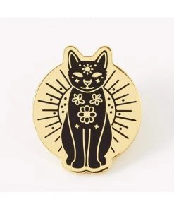 Punky Pins Mystic Mog Gold Plated Enamel Pin
