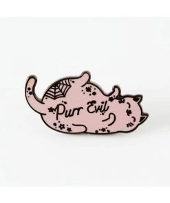 Accessories Punky Pins Purr Evil Enamel Pin