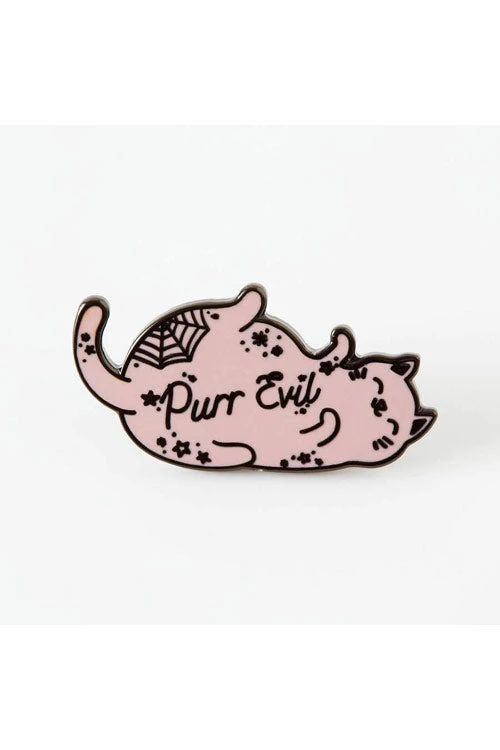 Accessories Punky Pins Purr Evil Enamel Pin 1 Accessories Punky Pins Purr Evil Enamel Pin