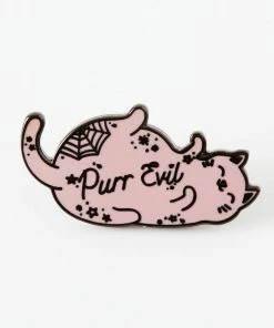 Accessories Punky Pins Purr Evil Enamel Pin