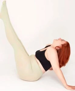 New Arrivals And Restocks Pamela Mann Hosiery Curvy Super-Stretch 50 Denier Tights In Sage Mint