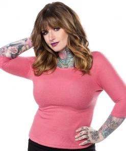 Winter Sourpuss Audrey Rose Top In Rose Pink 6 Winter Sourpuss Audrey Rose Top In Rose Pink