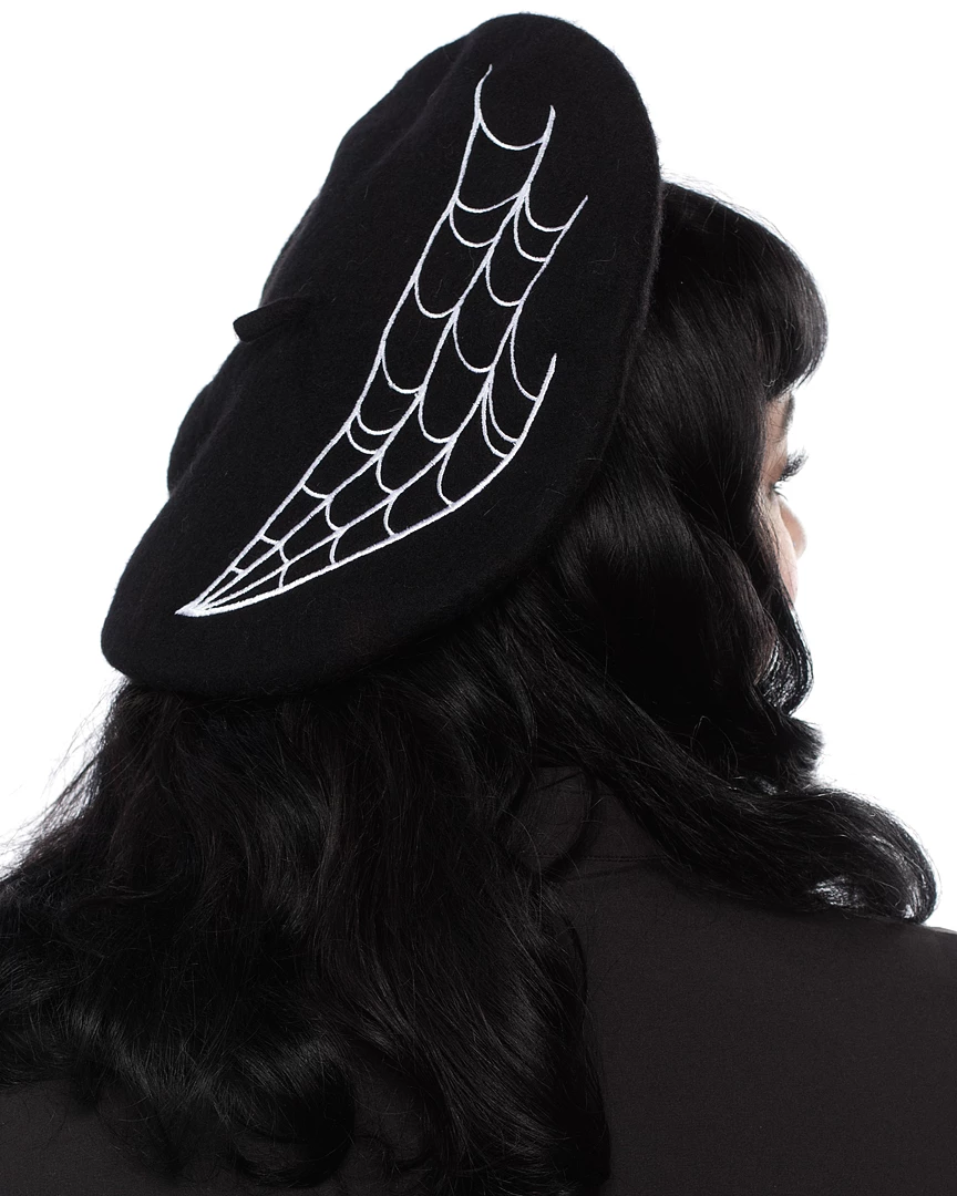 Sourpuss Spiderweb Beret 4 Sourpuss Spiderweb Beret