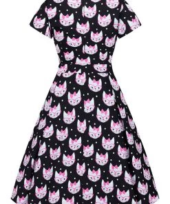 Lady Vintage Estella Dress In Kitty Black Retro Cat New Arrivals And Restocks 7 Lady Vintage Estella Dress In Kitty Black Retro Cat New Arrivals And Restocks