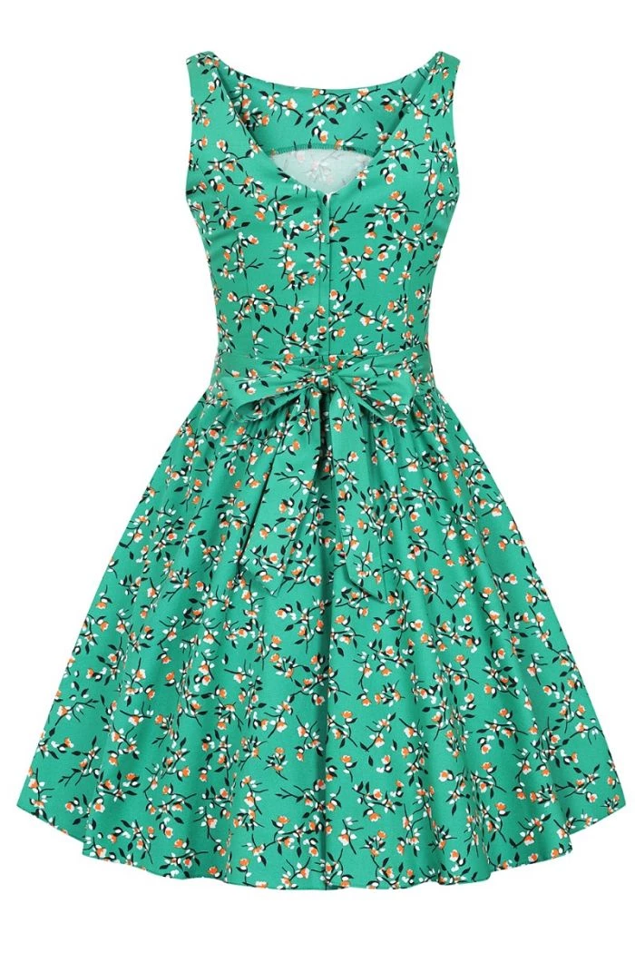 New Arrivals And Restocks Lady Vintage Tea Dress In Ditsy Jade Floral 2 New Arrivals And Restocks Lady Vintage Tea Dress In Ditsy Jade Floral