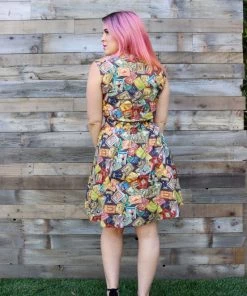 Clothing Retrolicious Bow Top In Fairytale Books Print 8 Clothing Retrolicious Bow Top In Fairytale Books Print